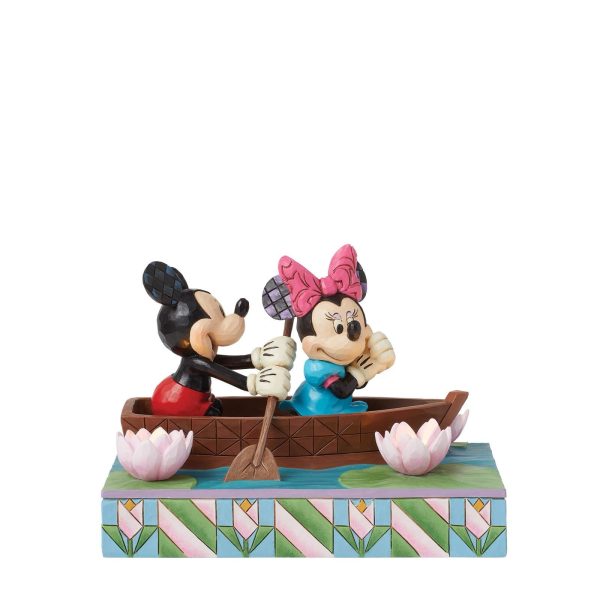 Row-mance is in the Air (Mickey & Minnie in a Rowboat Light-Up Figure) - Image 2