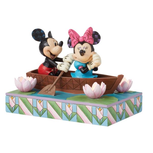Row-mance is in the Air (Mickey & Minnie in a Rowboat Light-Up Figure) - Image 3