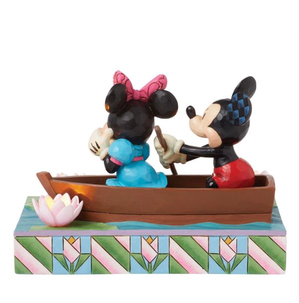 Row-mance is in the Air (Mickey & Minnie in a Rowboat Light-Up Figure) - Image 5
