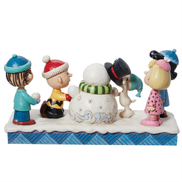 Peanuts Gane Building a Snowman Figurine - Peanuts by Jim Sh - Image 2