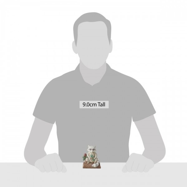 Raccoon with Pinecone Figurine - Image 3