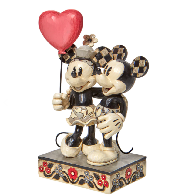 Mickey and Minnie Heart Figurine - Image 3