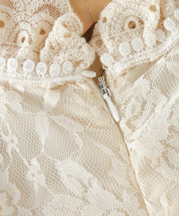 “Timeless Petals” Little Girls’ Ruffled Dress. - Image 4