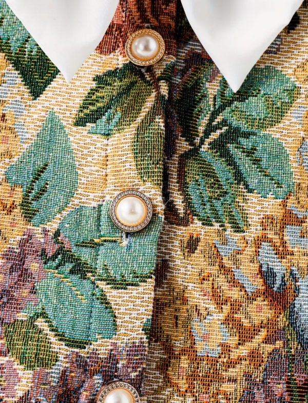 “Vintage Garden”  Girls’ Top & Skirt Set. - Image 4