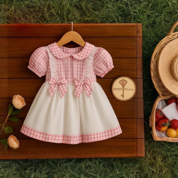 “Rosie Picnic” Little Girls’ Summer Dress 🧺