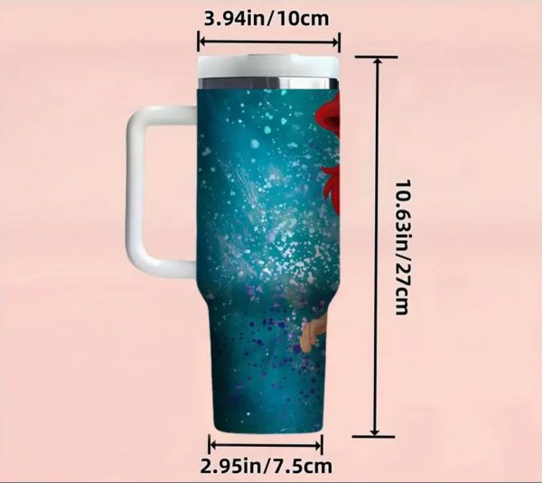 Ariel Stainless Steel Insulated Tumbler with Handle and Lid - Image 5