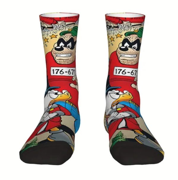 Scrooge McDuck & Beagle Boys Vintage Socks, Unisex. - Image 6