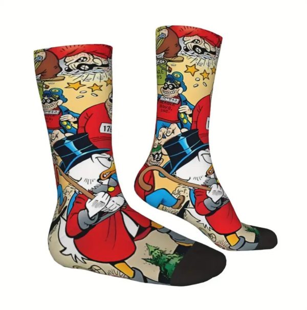 Scrooge McDuck & Beagle Boys Vintage Socks, Unisex. - Image 5