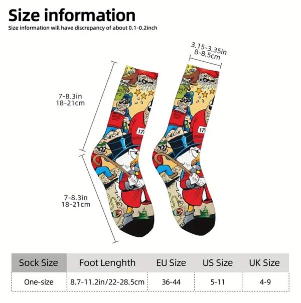 Scrooge McDuck & Beagle Boys Vintage Socks, Unisex. - Image 7