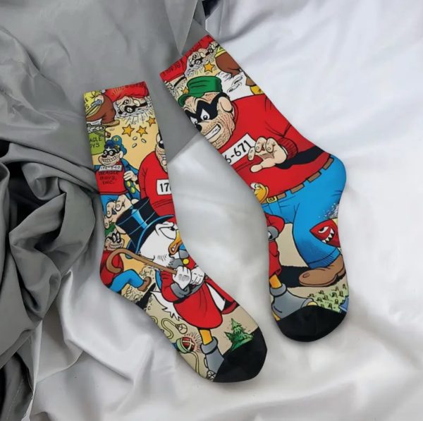 Scrooge McDuck & Beagle Boys Vintage Socks, Unisex. - Image 2