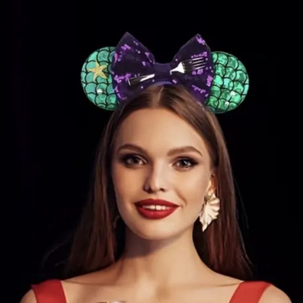 Little Mermaid Mickey Ears HeadBand - Image 5
