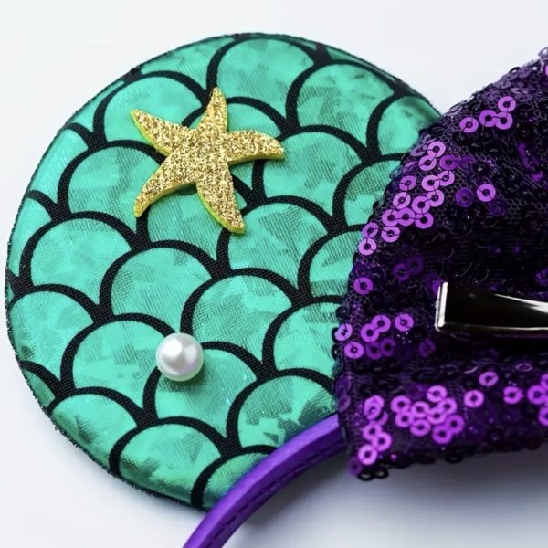Little Mermaid Mickey Ears HeadBand - Image 2