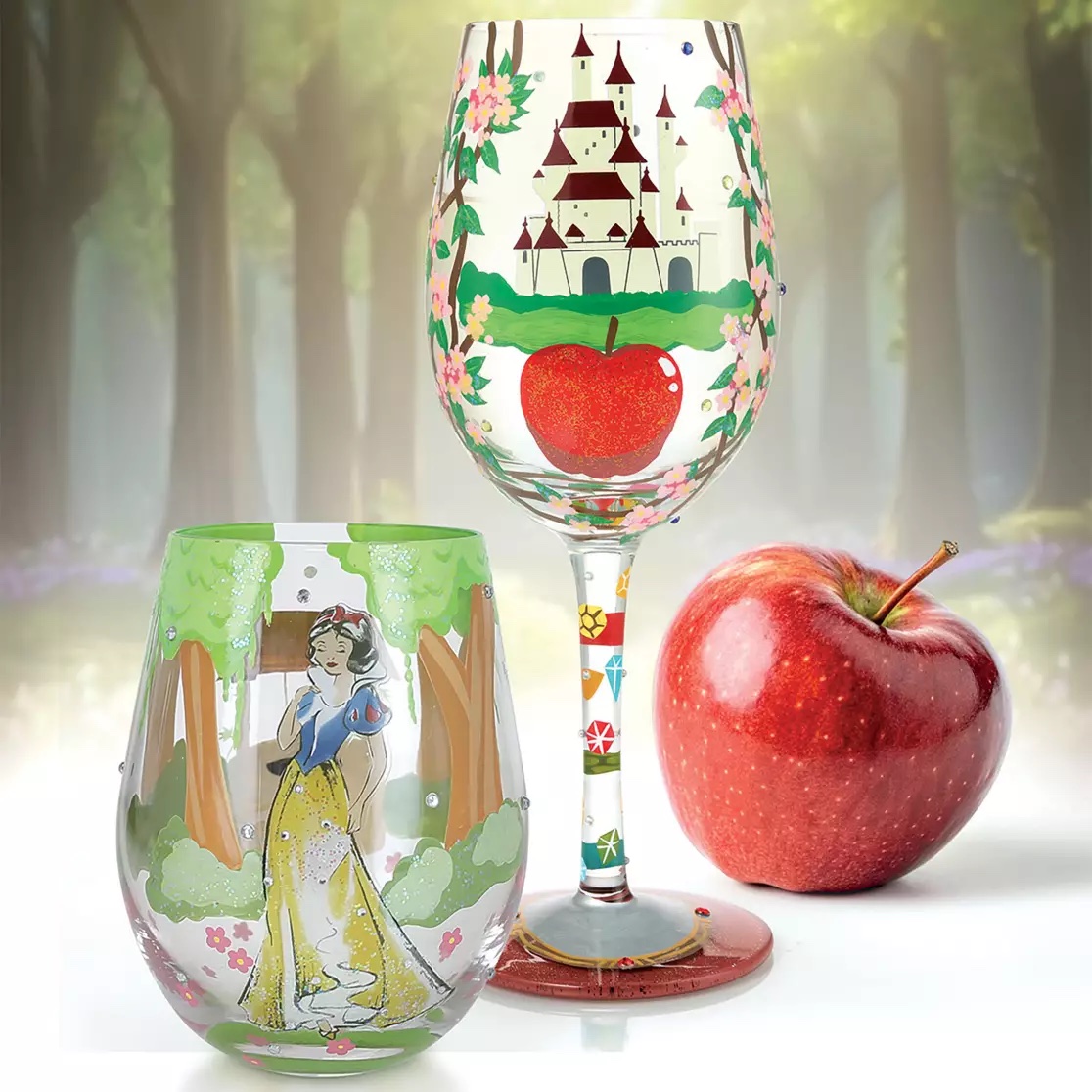 Life is a Fairytale (Snow White) Stemmed Glass by Lolita - Image 3